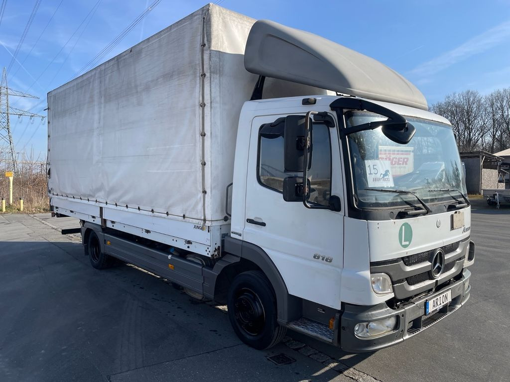 Mercedes-Benz Atego 818 4x2 Pritsche+Plane/LBW/BärCargoliftEU5 - Tentinis mikroautobusas: foto 1 Mercedes-Benz Atego 818 4x2 Pritsche+Plane/LBW/BärCargoliftEU5 - Tentinis mikroautobusas: foto 1