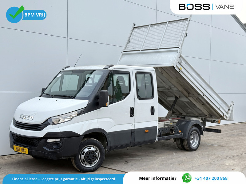 Iveco Daily 35C14 2.3 Dubbele Cabine Dubbellucht 7 Stoelen Airco Cruise Control Trekhaak 3.5t Tipper Benne Kipper - Mažas savivartis, Komercinis automobilis su dviguba kabina: foto 1 Iveco Daily 35C14 2.3 Dubbele Cabine Dubbellucht 7 Stoelen Airco Cruise Control Trekhaak 3.5t Tipper Benne Kipper - Mažas savivartis, Komercinis automobilis su dviguba kabina: foto 1