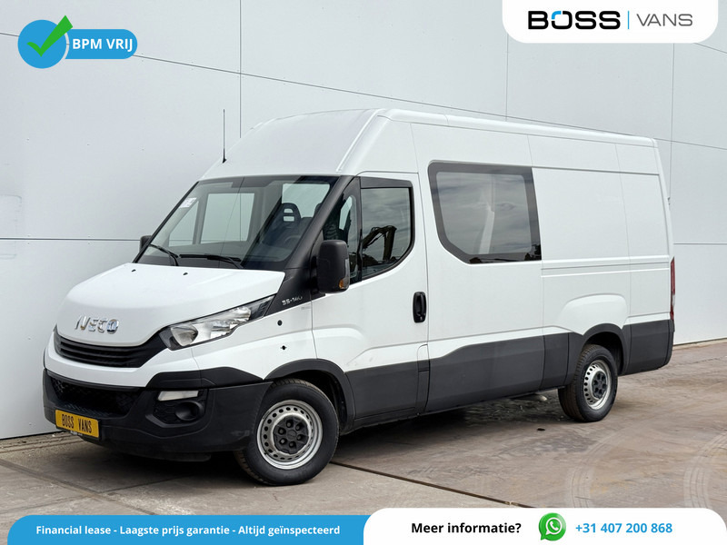 Iveco Daily 35S14 2.3 L2H2 Dubbele Cabine 7 Stoelen Airco Cruise Control Trekhaak 3.5t Lucht geveerde stoel - Krovininis mikroautobusas, Komercinis automobilis su dviguba kabina: foto 1 Iveco Daily 35S14 2.3 L2H2 Dubbele Cabine 7 Stoelen Airco Cruise Control Trekhaak 3.5t Lucht geveerde stoel - Krovininis mikroautobusas, Komercinis automobilis su dviguba kabina: foto 1