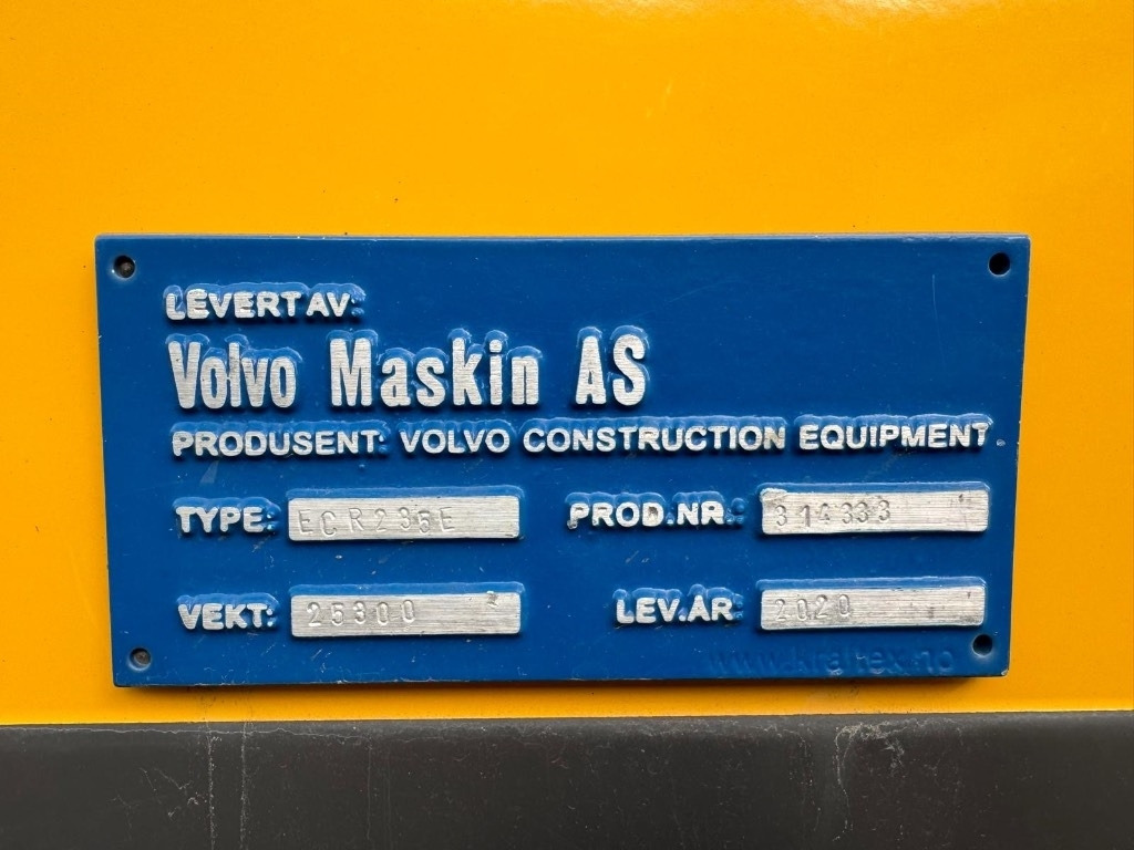 Volvo ECR 235 E - Vikšrinis ekskavatorius: foto 5 Volvo ECR 235 E - Vikšrinis ekskavatorius: foto 5
