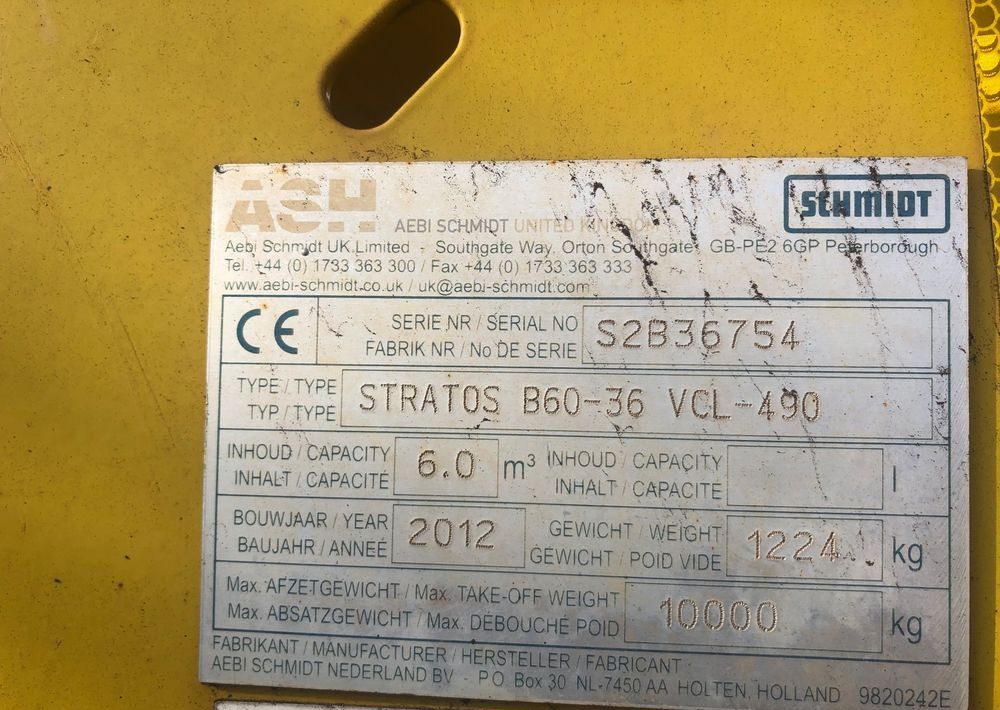 Sniego valymo mašina Mercedes-Benz Mercedes Axor 1824 schmidt 4x2 pług piaskarka solarka: foto 7