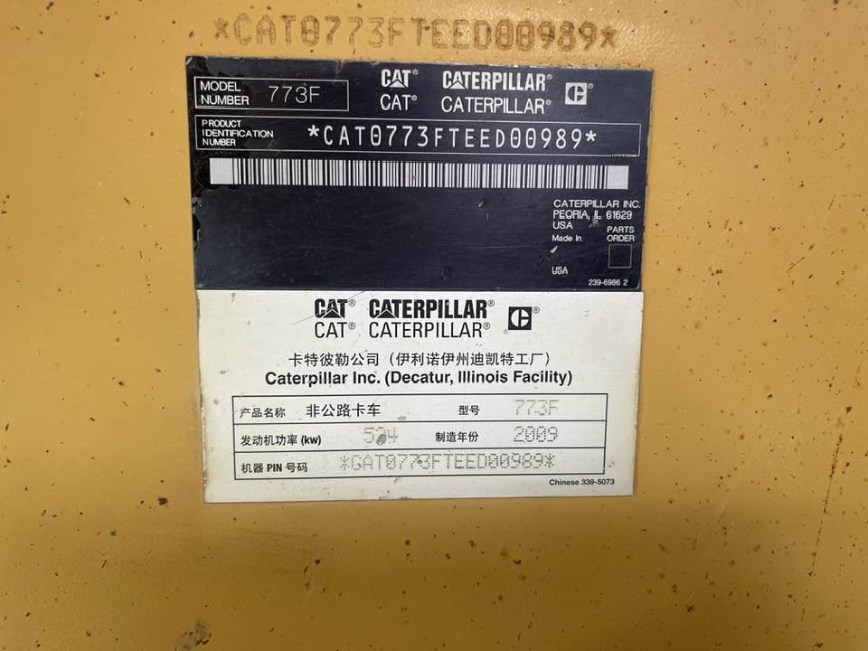 Karjerinis savivartis Caterpillar Cat 773f: foto 6