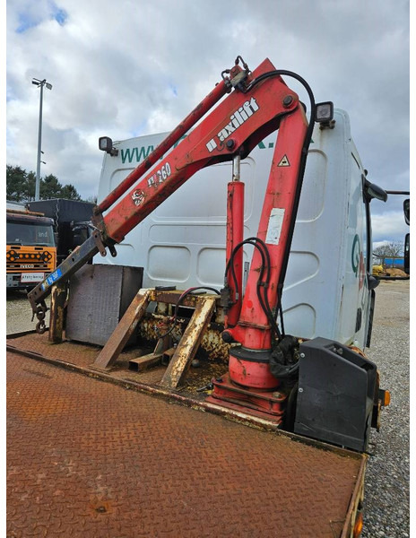 Autovežis sunkvežimis, Sunkvežimis su kranu Renault Midlum 220 Machine/auto Transport and crane(2 stk): foto 7