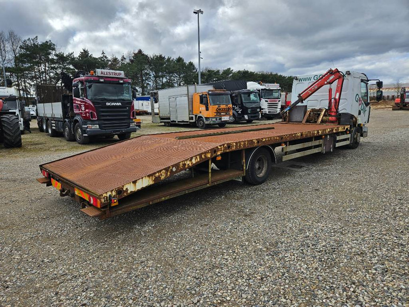 Renault Midlum 220 Machine/auto Transport and crane(2 stk) - Autovežis sunkvežimis, Sunkvežimis su kranu: foto 4 Renault Midlum 220 Machine/auto Transport and crane(2 stk) - Autovežis sunkvežimis, Sunkvežimis su kranu: foto 4