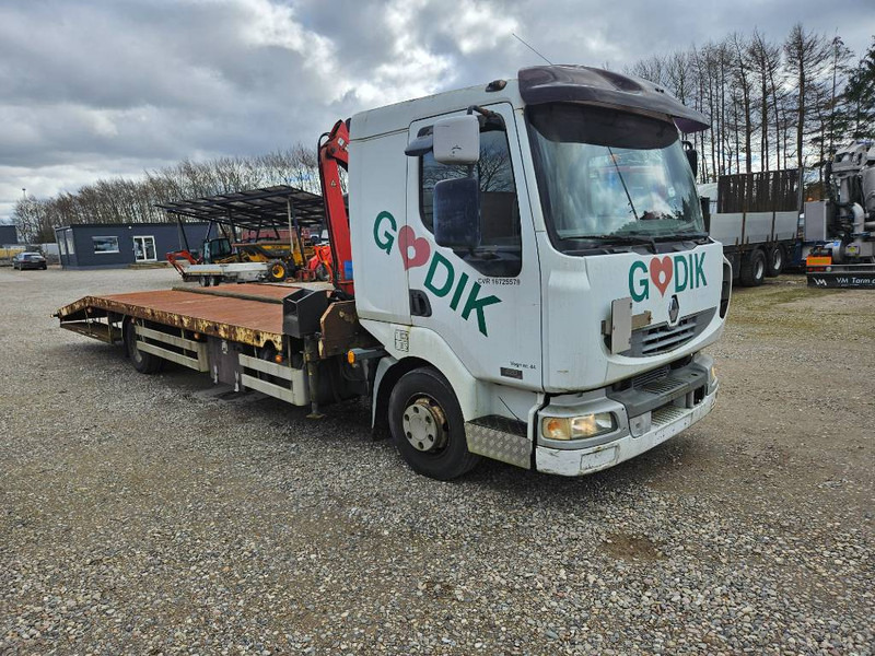 Renault Midlum 220 Machine/auto Transport and crane(2 stk) - Autovežis sunkvežimis, Sunkvežimis su kranu: foto 5 Renault Midlum 220 Machine/auto Transport and crane(2 stk) - Autovežis sunkvežimis, Sunkvežimis su kranu: foto 5