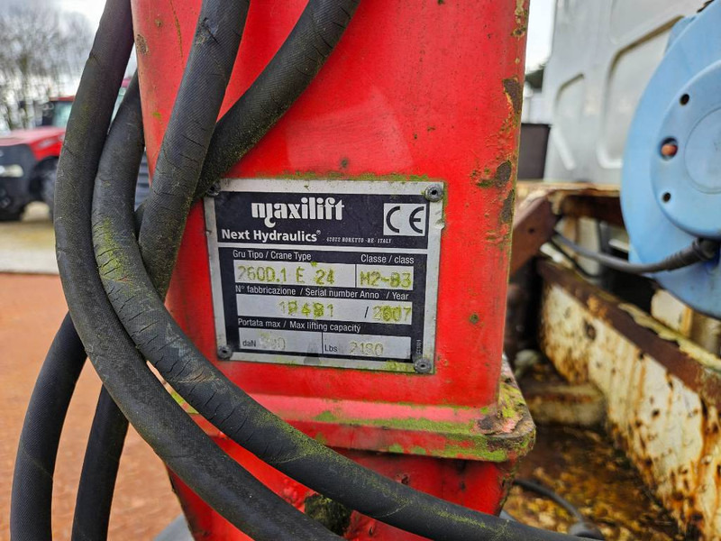 Autovežis sunkvežimis, Sunkvežimis su kranu Renault Midlum 220 Machine/auto Transport and crane(2 stk): foto 17