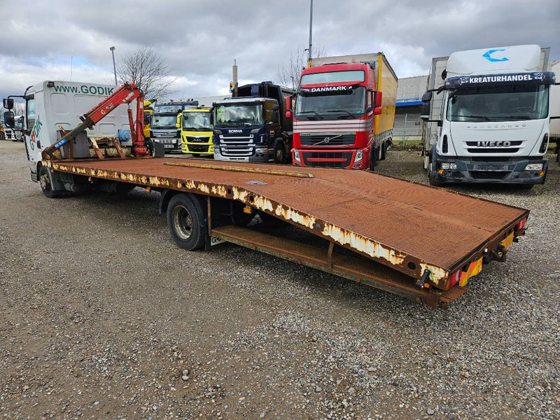 Autovežis sunkvežimis, Sunkvežimis su kranu Renault Midlum 220 Machine/auto Transport and crane(2 stk): foto 12
