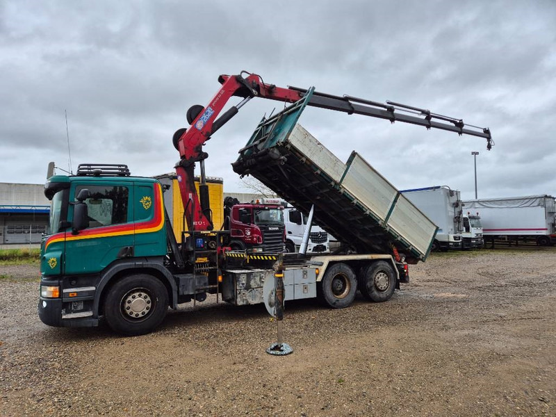 Scania P450 6x2/4 // HMF 2620 K5 // 3-way tip - Sunkvežimis su kranu: foto 2 Scania P450 6x2/4 // HMF 2620 K5 // 3-way tip - Sunkvežimis su kranu: foto 2