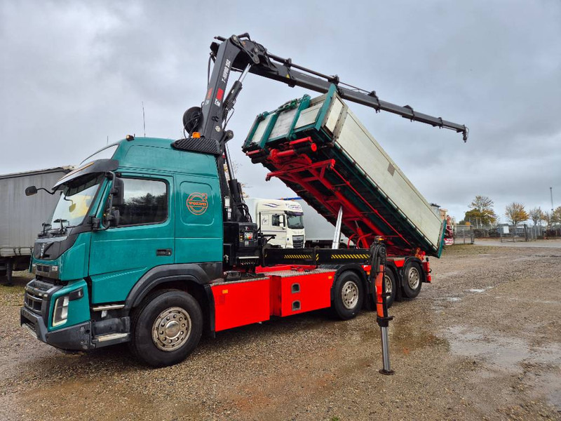 Volvo FMX 500 8x4 // HIAB X-HIPRO 262 EP-5 // 3-Tipper - Sunkvežimis su kranu: foto 1 Volvo FMX 500 8x4 // HIAB X-HIPRO 262 EP-5 // 3-Tipper - Sunkvežimis su kranu: foto 1