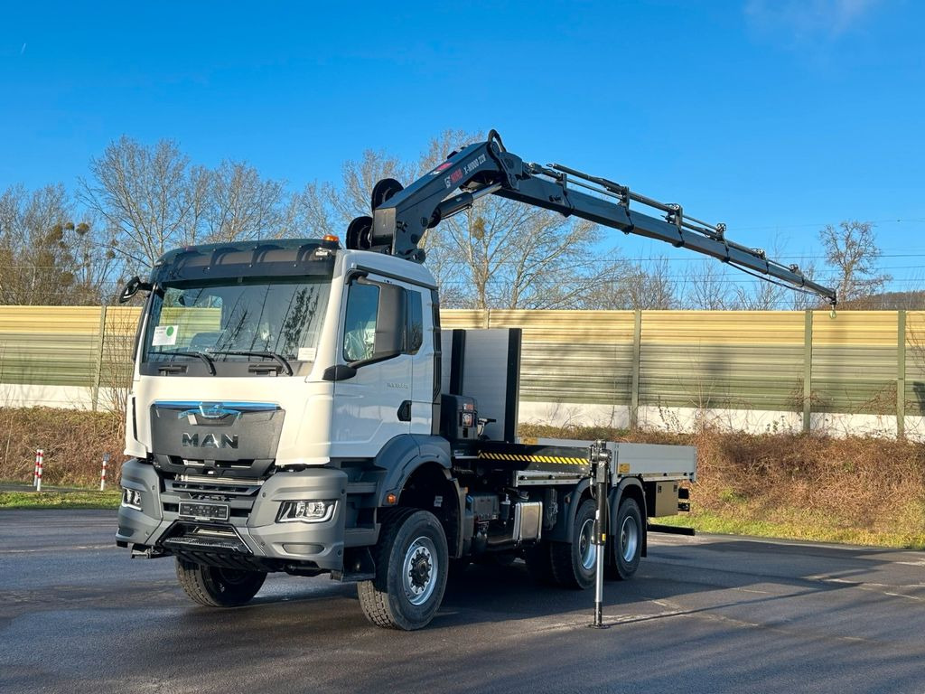 MAN TGS 33.440 6x6 Kran HIAB 228-6 - Platforminis/ Bortinis sunkvežimis, Sunkvežimis su kranu: foto 1 MAN TGS 33.440 6x6 Kran HIAB 228-6 - Platforminis/ Bortinis sunkvežimis, Sunkvežimis su kranu: foto 1