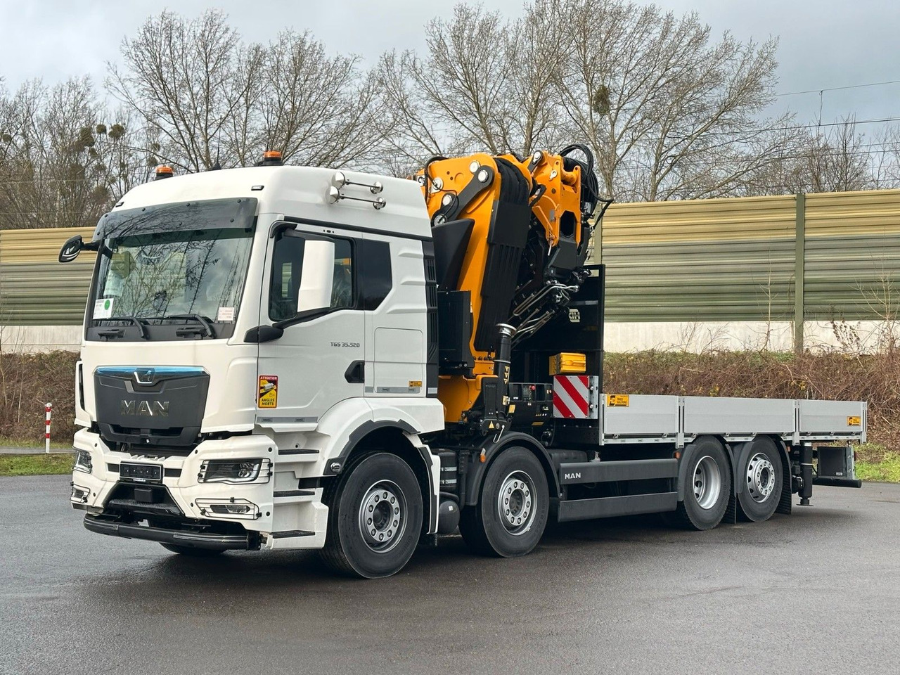 MAN TGS 35.520 8X2 Hiab EFFER 955-8s +Jib 6s - Platforminis/ Bortinis sunkvežimis, Sunkvežimis su kranu: foto 3 MAN TGS 35.520 8X2 Hiab EFFER 955-8s +Jib 6s - Platforminis/ Bortinis sunkvežimis, Sunkvežimis su kranu: foto 3