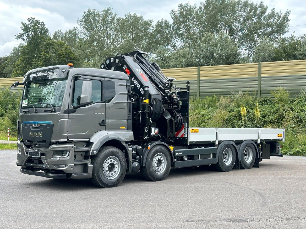 MAN TGS 35.520 8x4 BL HIAB X-HiPro858E-8 & Jib150x-6 - Platforminis/ Bortinis sunkvežimis, Sunkvežimis su kranu: foto 4 MAN TGS 35.520 8x4 BL HIAB X-HiPro858E-8 & Jib150x-6 - Platforminis/ Bortinis sunkvežimis, Sunkvežimis su kranu: foto 4