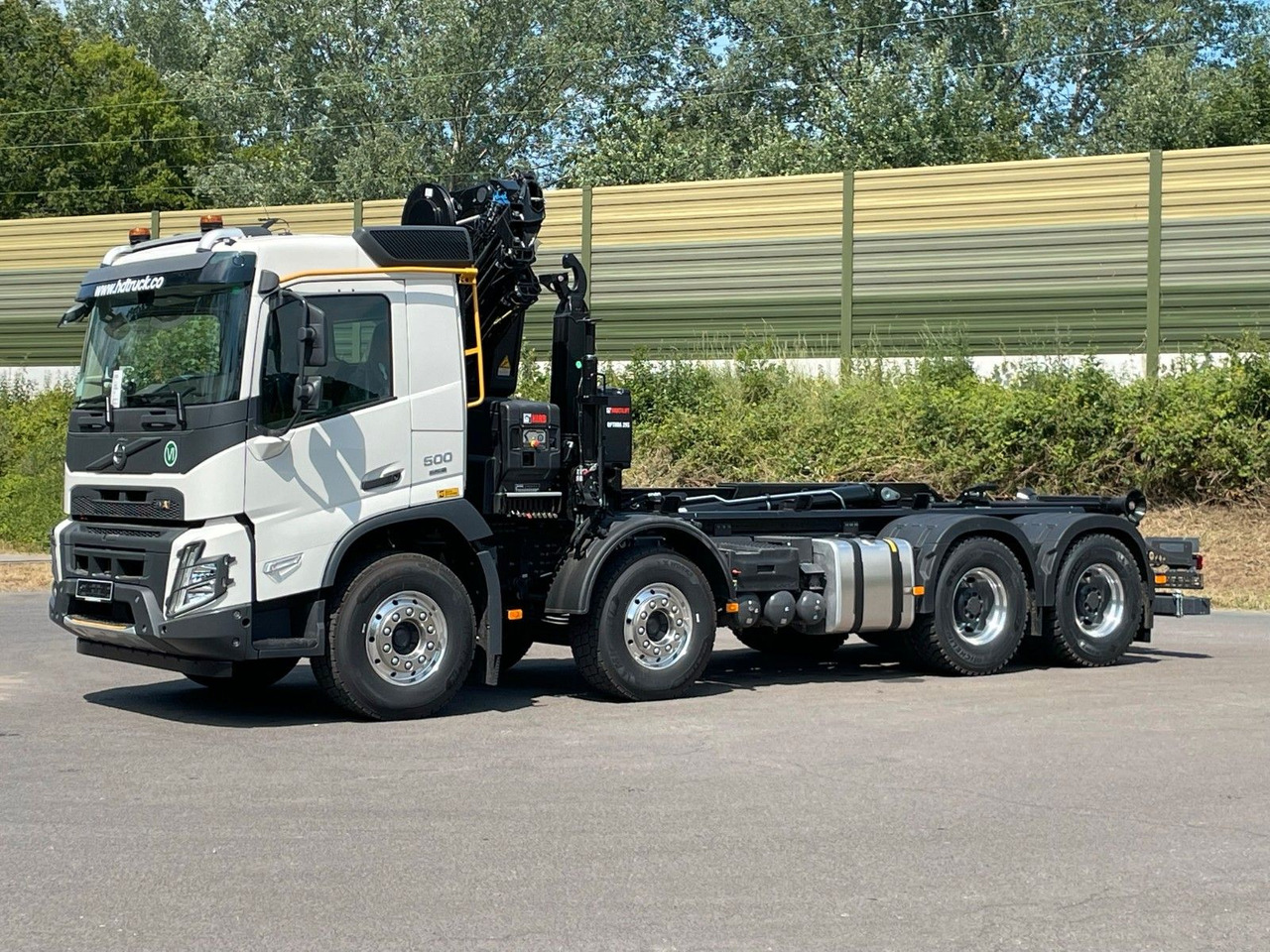 Volvo FMX 500 8x4 Abrollkipper + Kran Hiab 228-6 - Hook-lift sunkvežimis, Sunkvežimis su kranu: foto 3 Volvo FMX 500 8x4 Abrollkipper + Kran Hiab 228-6 - Hook-lift sunkvežimis, Sunkvežimis su kranu: foto 3