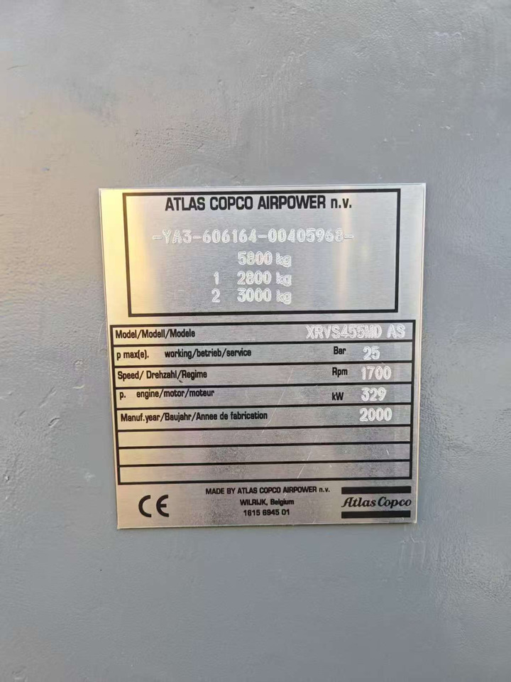 Atlas copco XRVS455MD AS - Įrankis/ Įranga: foto 5 Atlas copco XRVS455MD AS - Įrankis/ Įranga: foto 5