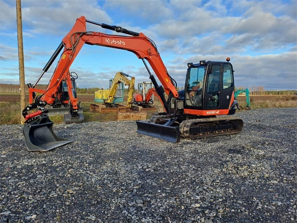 Kubota KX080-4a Pyörittäjällä - Mini ekskavatorius: foto 1 Kubota KX080-4a Pyörittäjällä - Mini ekskavatorius: foto 1