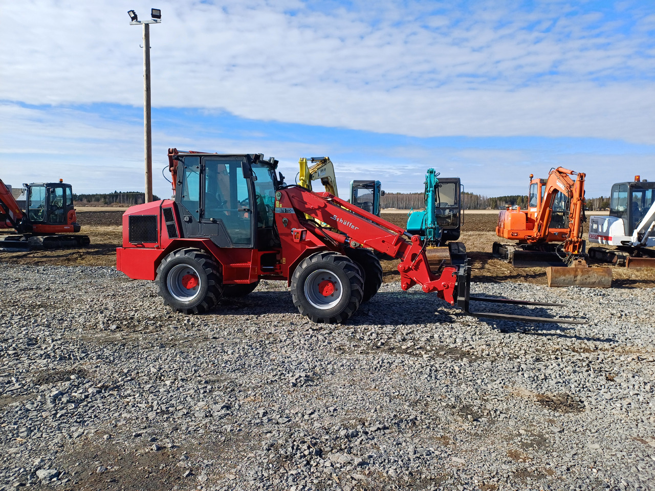 Ratinis krautuvas Schäffer 870TD Teleskooppi puomilla: foto 6