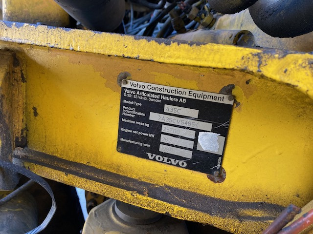 DUMPER VOLVO A35 C - Šarnyrinis savivartis: foto 4 DUMPER VOLVO A35 C - Šarnyrinis savivartis: foto 4