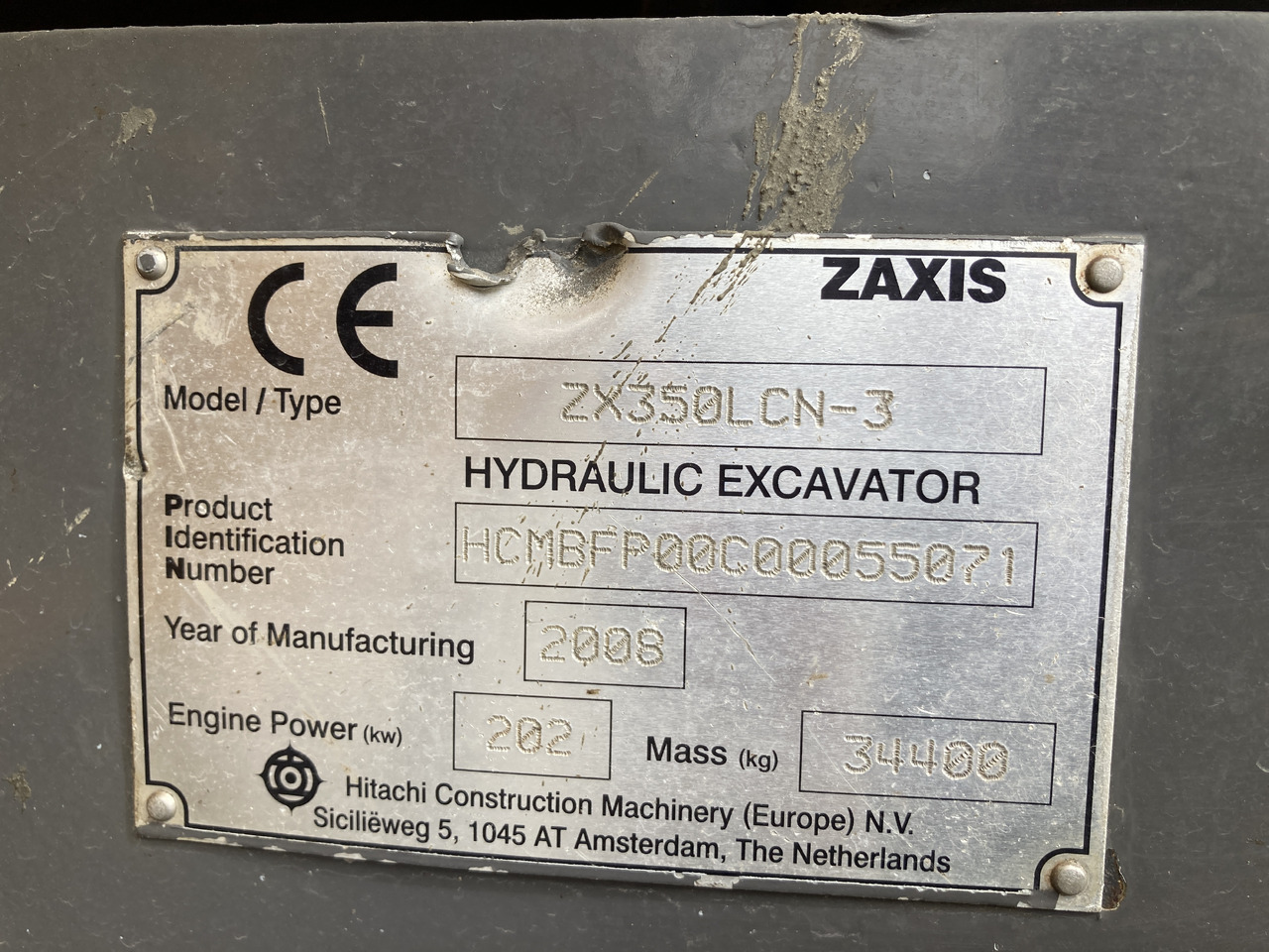 PELLE HITACHI ZX350 NCL-3 - Vikšrinis ekskavatorius: foto 1 PELLE HITACHI ZX350 NCL-3 - Vikšrinis ekskavatorius: foto 1