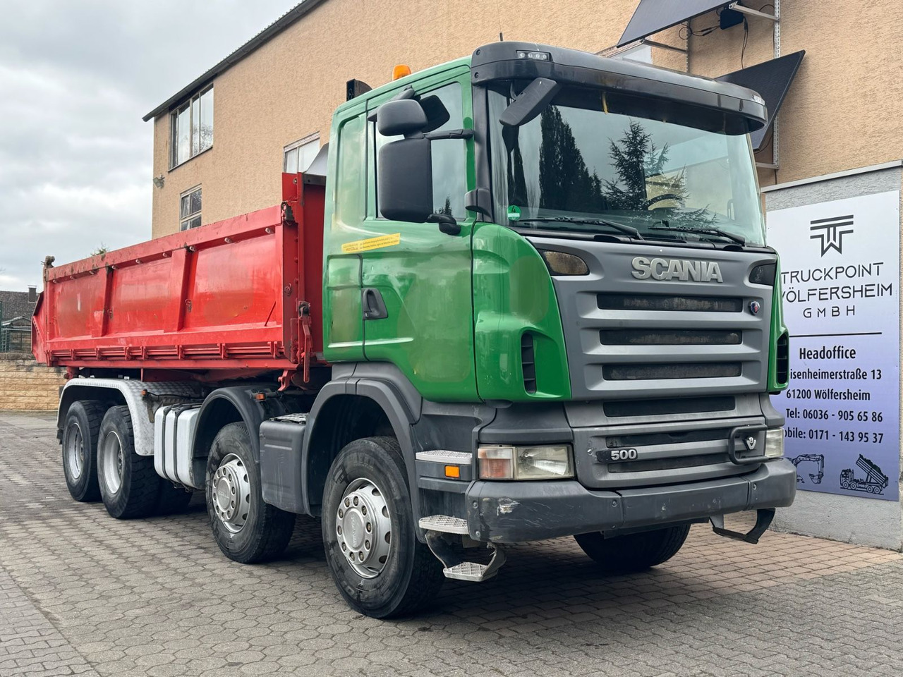 Scania R500/V8/BB/KLIMA/8x4/Dautel/Top-Zustand! - Savivartis sunkvežimis: foto 1 Scania R500/V8/BB/KLIMA/8x4/Dautel/Top-Zustand! - Savivartis sunkvežimis: foto 1