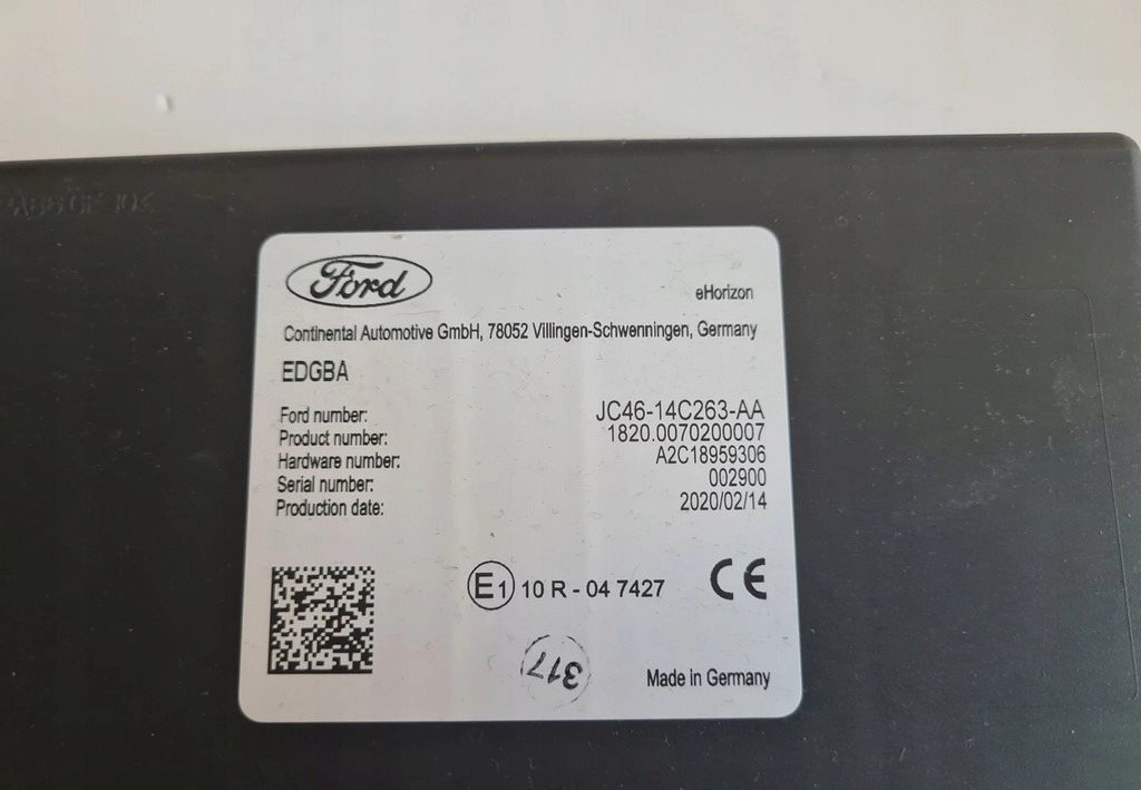 STEROWNIK KOMPUTER EDGBA FORD F-MAX 500 TRUCKS EURO 6 JC46 - 14C263 - AA - Valdymo blokas: foto 3 STEROWNIK KOMPUTER EDGBA FORD F-MAX 500 TRUCKS EURO 6 JC46 - 14C263 - AA - Valdymo blokas: foto 3