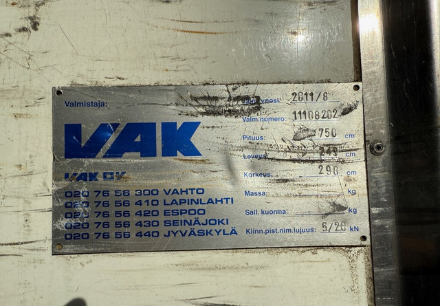 VAKKuorma-auton päällirakenteet - Kėbulas - refrižeratorius: foto 3 VAKKuorma-auton päällirakenteet - Kėbulas - refrižeratorius: foto 3