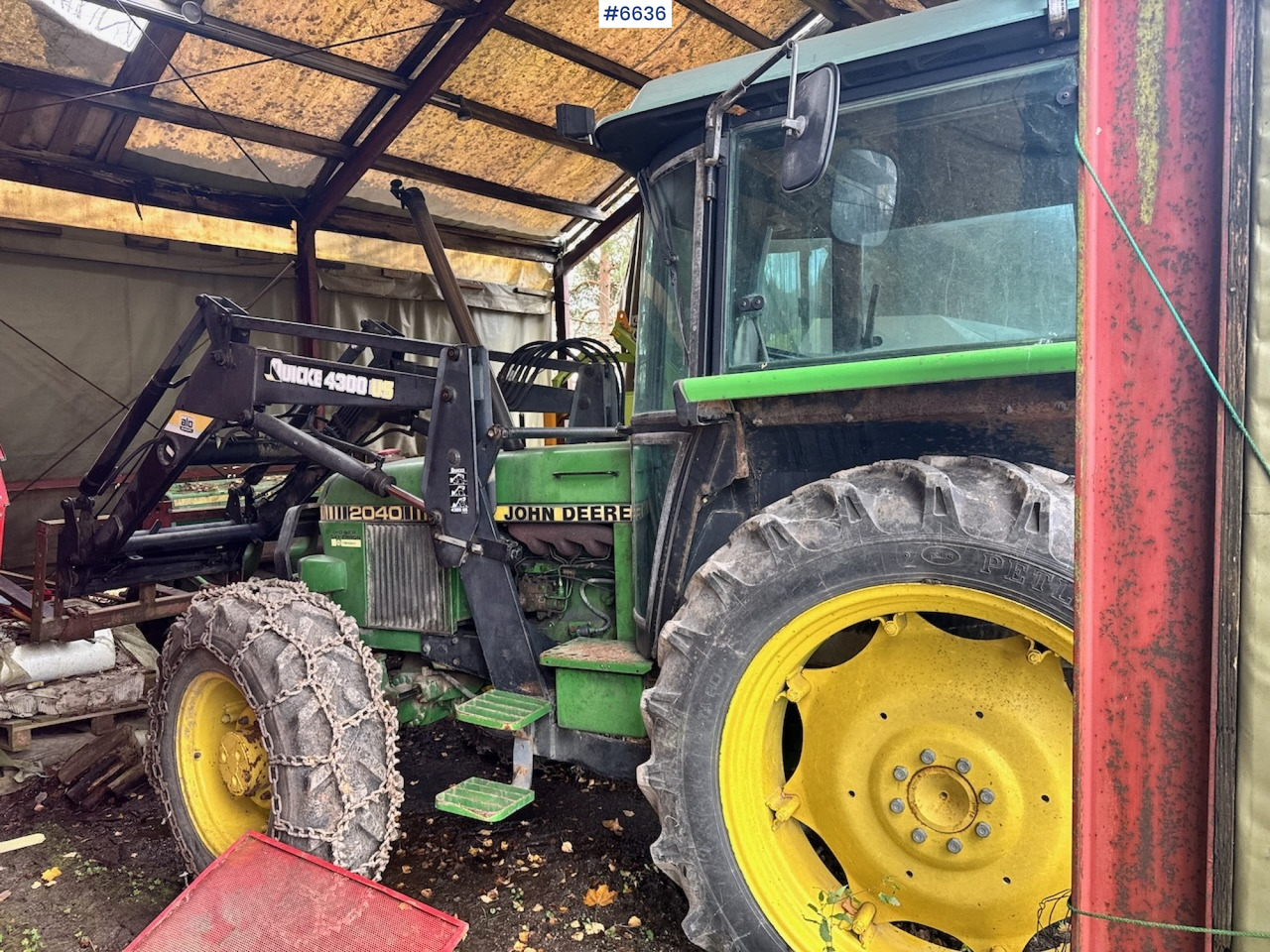 1985 John Deere 2040 4x4 m/ Frontlaster. - Traktorius: foto 5 1985 John Deere 2040 4x4 m/ Frontlaster. - Traktorius: foto 5