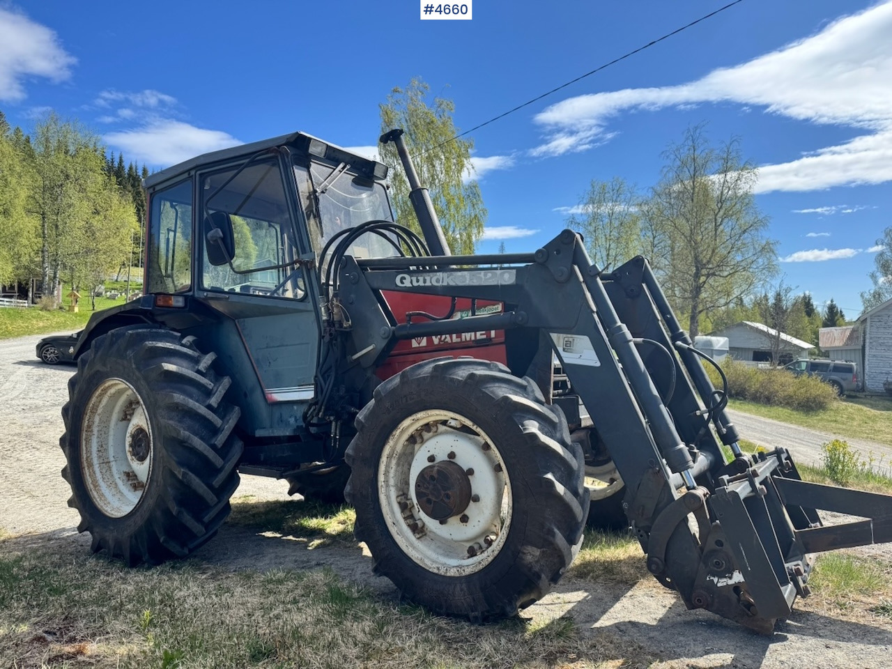 1989 Valmet 455 4x4 w/ Front loader - Traktorius: foto 4 1989 Valmet 455 4x4 w/ Front loader - Traktorius: foto 4