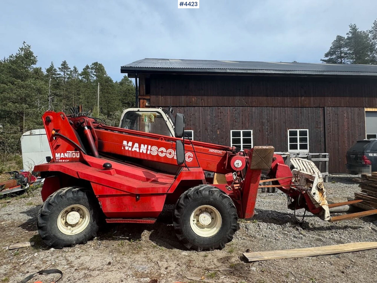 1992 Manitou MT1230 Telescopic forklift w/ pallet forks. Rep. object. - Teleskopinis krautuvas: foto 2 1992 Manitou MT1230 Telescopic forklift w/ pallet forks. Rep. object. - Teleskopinis krautuvas: foto 2