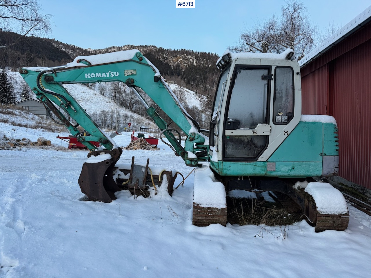 1994 Komatsu PC 95 w/ 2 buckets. - Ekskavatorius: foto 1 1994 Komatsu PC 95 w/ 2 buckets. - Ekskavatorius: foto 1
