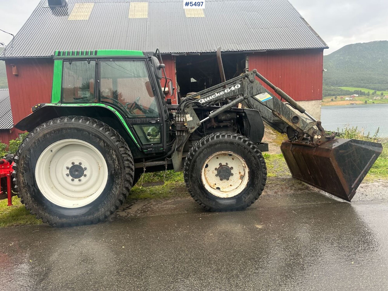 1994 Valmet 6400 Turbo 4x4 tractor with front loader and agricultural tires on rims. - Traktorius: foto 2 1994 Valmet 6400 Turbo 4x4 tractor with front loader and agricultural tires on rims. - Traktorius: foto 2