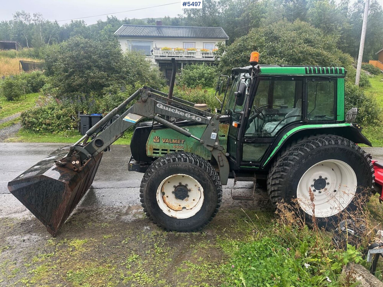 1994 Valmet 6400 Turbo 4x4 tractor with front loader and agricultural tires on rims. - Traktorius: foto 1 1994 Valmet 6400 Turbo 4x4 tractor with front loader and agricultural tires on rims. - Traktorius: foto 1
