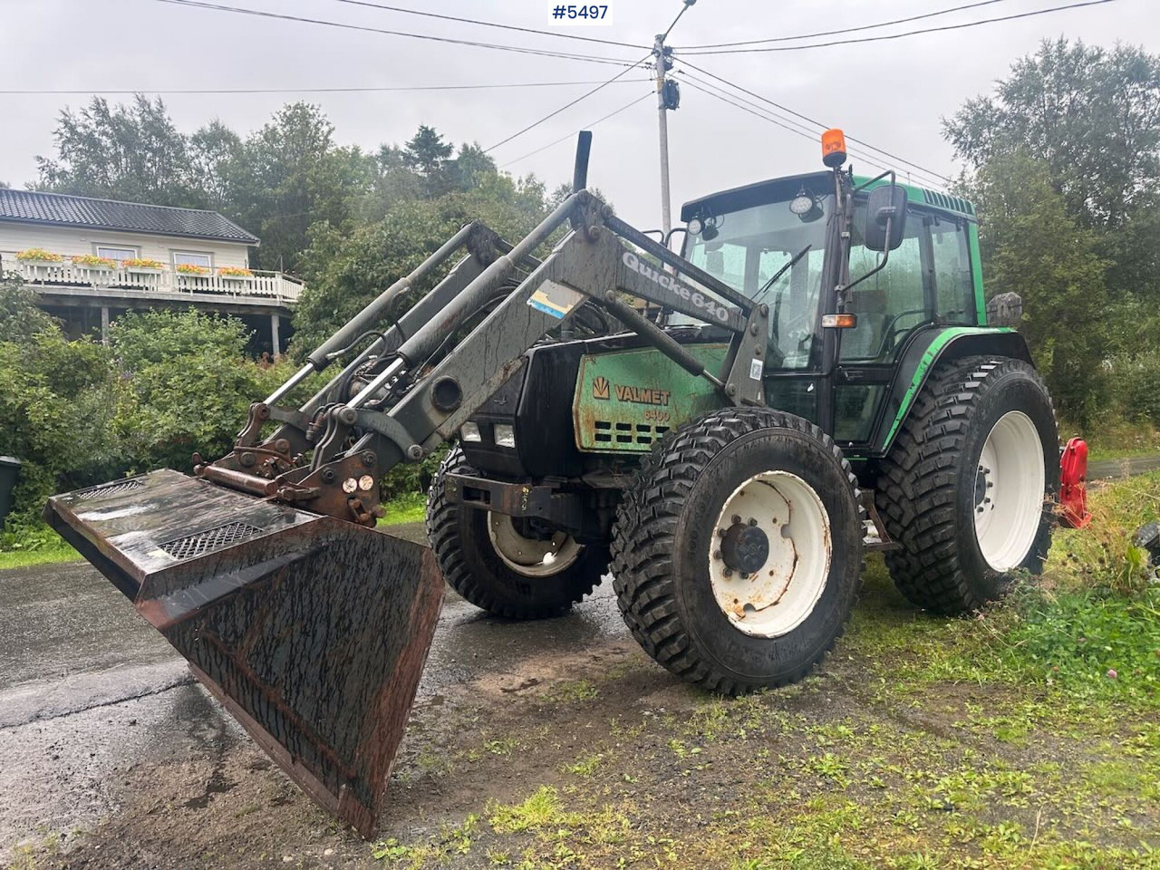 1994 Valmet 6400 Turbo 4x4 tractor with front loader and agricultural tires on rims. - Traktorius: foto 3 1994 Valmet 6400 Turbo 4x4 tractor with front loader and agricultural tires on rims. - Traktorius: foto 3