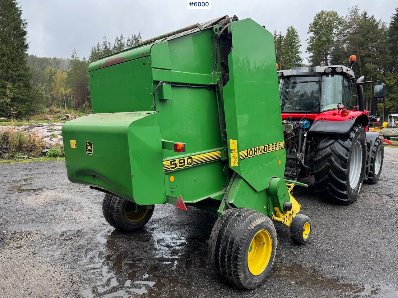 2000 John Deere 590 Round Baler. - Pašarų tvarkymo technika: foto 5 2000 John Deere 590 Round Baler. - Pašarų tvarkymo technika: foto 5