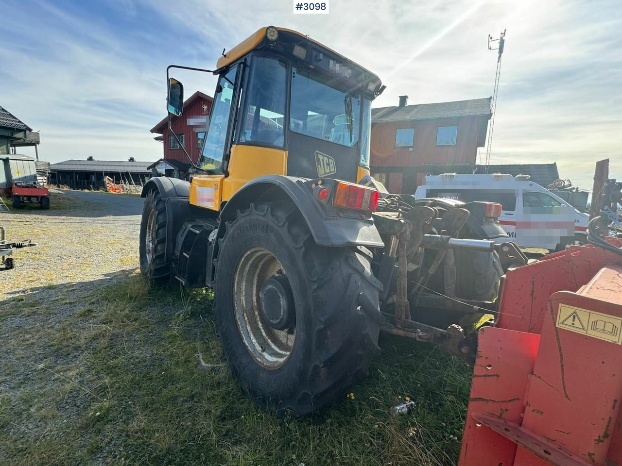 Traktorius 2001 JCB Fastrac 3185 4x4. The plow rigged and two sets of tires.: foto 7