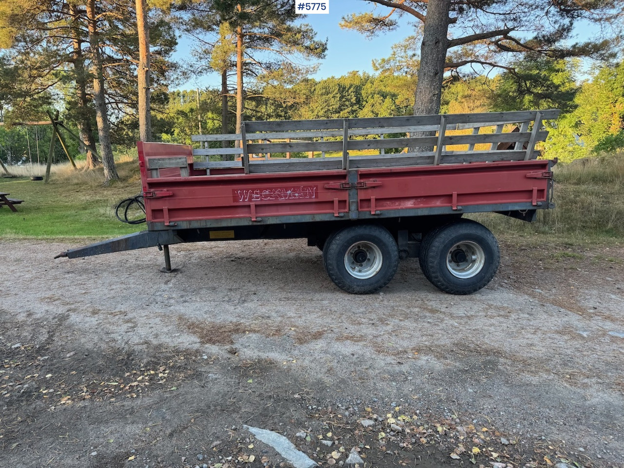 2003 Weckman 90 w/ brakes. - Traktorinė priekaba: foto 1 2003 Weckman 90 w/ brakes. - Traktorinė priekaba: foto 1