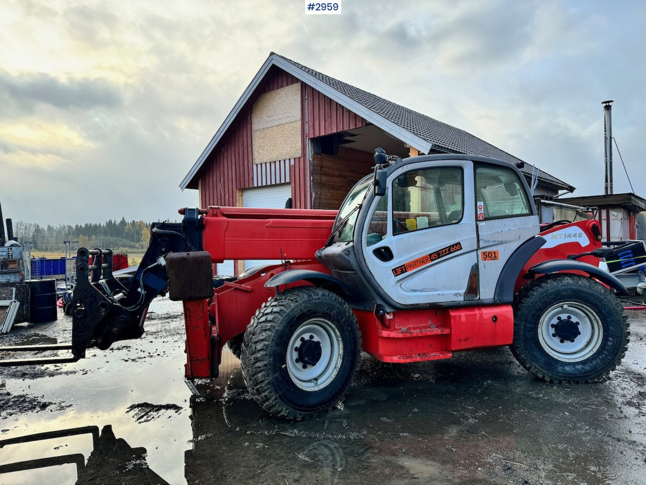 2009 Manitou MT 1440 Telescopic truck w/ Bucket, Pallet forks and Lifting jib - Teleskopinis krautuvas: foto 2 2009 Manitou MT 1440 Telescopic truck w/ Bucket, Pallet forks and Lifting jib - Teleskopinis krautuvas: foto 2