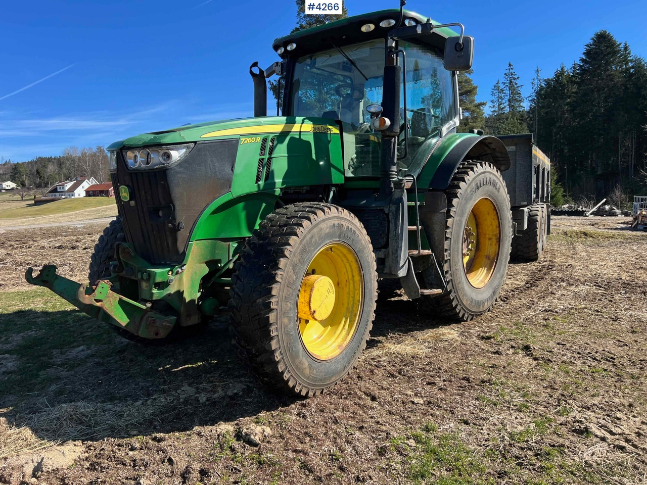 2012 John Deere 7260R Tractor w/ PTO - Traktorius: foto 1 2012 John Deere 7260R Tractor w/ PTO - Traktorius: foto 1