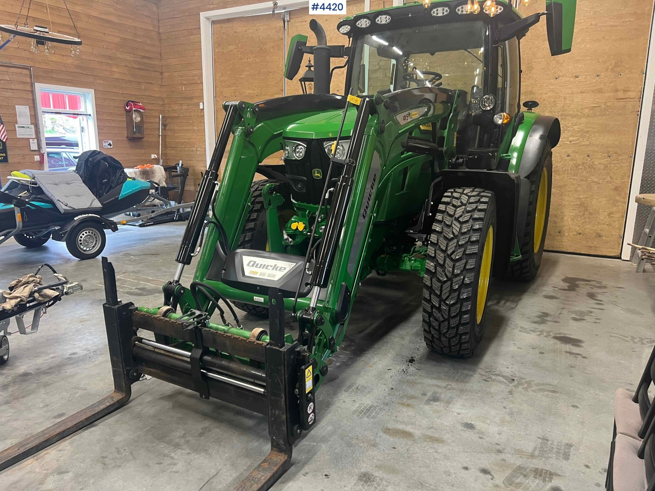 2024 John Deere 6150R w/ Quicke Front Loader & Bucket - Traktorius: foto 2 2024 John Deere 6150R w/ Quicke Front Loader & Bucket - Traktorius: foto 2