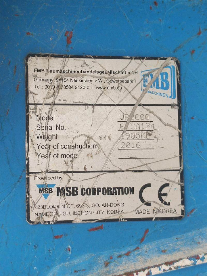 EMB VP2000 - Hidraulinės žirklės: foto 3 EMB VP2000 - Hidraulinės žirklės: foto 3