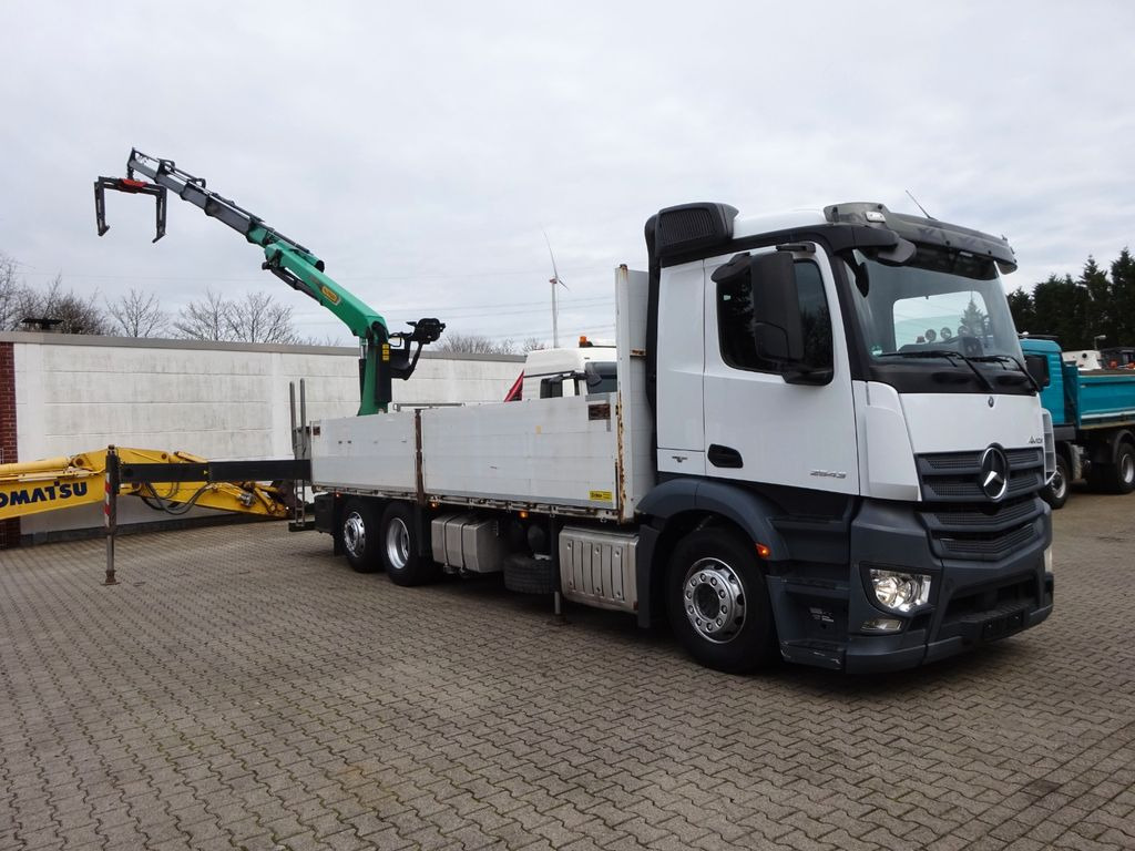 Mercedes-Benz 2543 Antos Baustoff +PK 26001 bis 20 m Auslage - Platforminis/ Bortinis sunkvežimis: foto 4 Mercedes-Benz 2543 Antos Baustoff +PK 26001 bis 20 m Auslage - Platforminis/ Bortinis sunkvežimis: foto 4