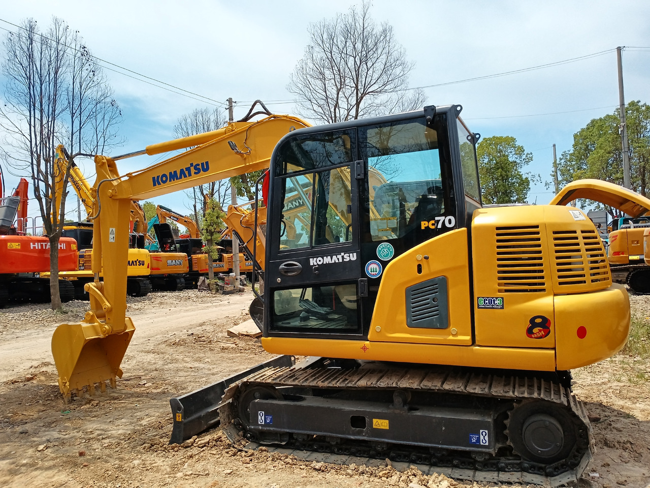 Komatsu PC70 - Vikšrinis ekskavatorius: foto 1 Komatsu PC70 - Vikšrinis ekskavatorius: foto 1