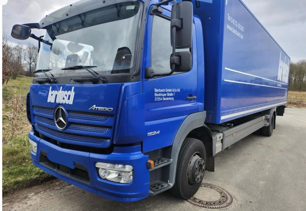 Mercedes-Benz Atego 1524 Z Niemiec TOP 2018 Przód i tył na poduszkach 15t DMC / 7.45m 18 palet TOP STAN - Furgonas sunkvežimis: foto 1 Mercedes-Benz Atego 1524 Z Niemiec TOP 2018 Przód i tył na poduszkach 15t DMC / 7.45m 18 palet TOP STAN - Furgonas sunkvežimis: foto 1