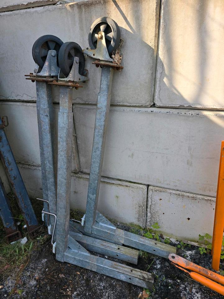 4x Stützen für Salzstreuer Container Wohnkabine Schmidt Epoke Gmeiner Salzsilo Streuautomat Winterdienst - Smėlio/ Druskos barstytuvas: foto 1 4x Stützen für Salzstreuer Container Wohnkabine Schmidt Epoke Gmeiner Salzsilo Streuautomat Winterdienst - Smėlio/ Druskos barstytuvas: foto 1