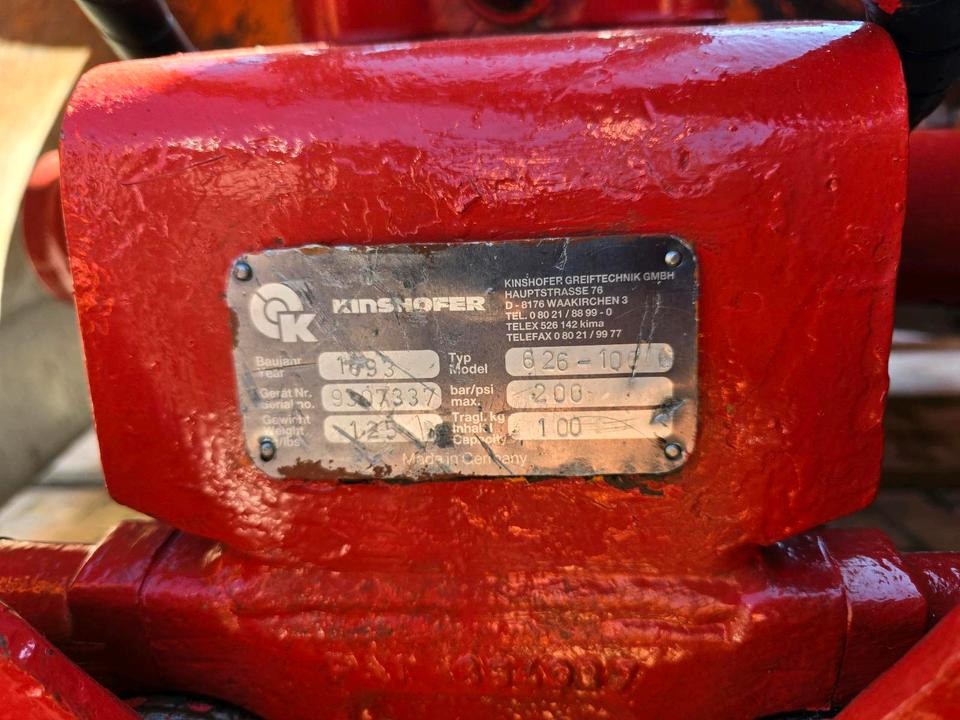 Kinshofer Zweischalengreifer Greifer für Palfinger PK 3700 A Kran Schaufel Greifer mit Drehservo - Greiferini kausa: foto 5 Kinshofer Zweischalengreifer Greifer für Palfinger PK 3700 A Kran Schaufel Greifer mit Drehservo - Greiferini kausa: foto 5