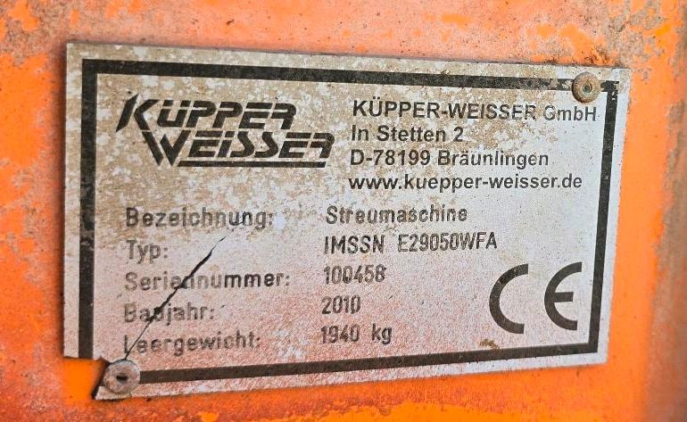 Smėlio/ Druskos barstytuvas Küpper-Weisser IMSSN E29050WFA Salzstreuer Salzsilo Streuaufsatz für LKW 5m3: foto 10