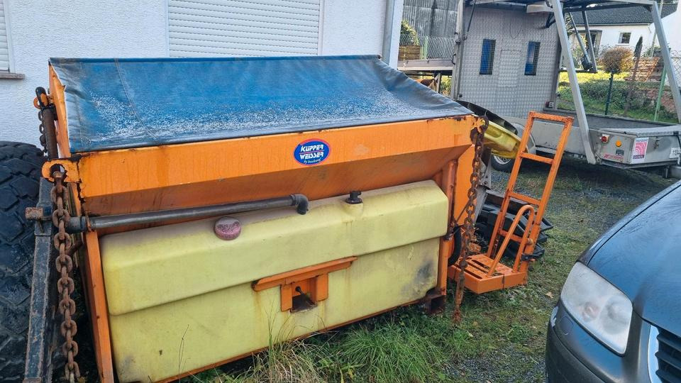 Smėlio/ Druskos barstytuvas Küpper Weisser Salzstreuer Salzsilo FS 30 Winterdienst Schmidt für Unimog: foto 1