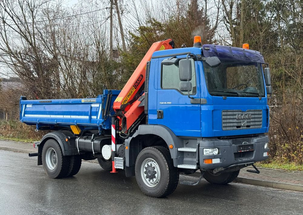 MAN * MAN 18 280 * Kiper Wywrotka * 4x4 * HDS Palfinger  120 STAN BARDZO DOBRY * Sprowadzony - Savivartis sunkvežimis: foto 2 MAN * MAN 18 280 * Kiper Wywrotka * 4x4 * HDS Palfinger  120 STAN BARDZO DOBRY * Sprowadzony - Savivartis sunkvežimis: foto 2