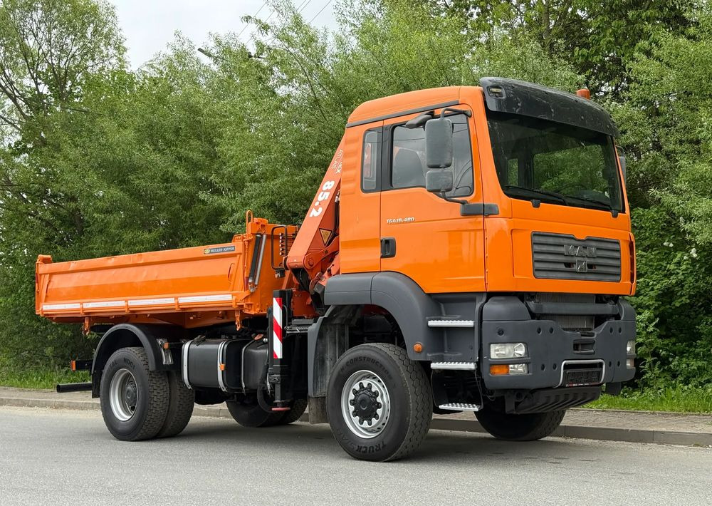 MAN * MAN 18 480 * KIPER WYWROTKA * 4x4 * HDS ATLAS 85* STAN BARDZO DOBRY * Sprowadzony - Savivartis sunkvežimis: foto 2 MAN * MAN 18 480 * KIPER WYWROTKA * 4x4 * HDS ATLAS 85* STAN BARDZO DOBRY * Sprowadzony - Savivartis sunkvežimis: foto 2