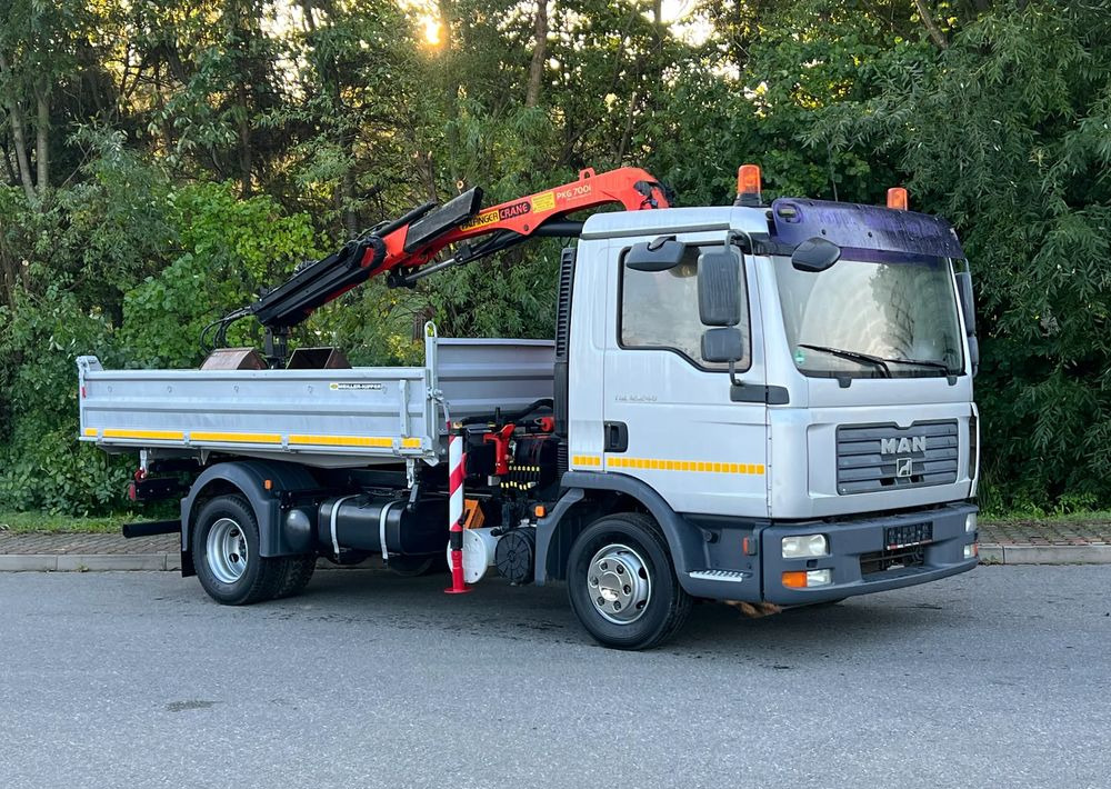 MAN MAN TGL 12-240 Kiper Wywrotka 4x2 Kran PALFINGER PK 12500 BARDZO DOBRY STAN - Savivartis sunkvežimis: foto 1 MAN MAN TGL 12-240 Kiper Wywrotka 4x2 Kran PALFINGER PK 12500 BARDZO DOBRY STAN - Savivartis sunkvežimis: foto 1