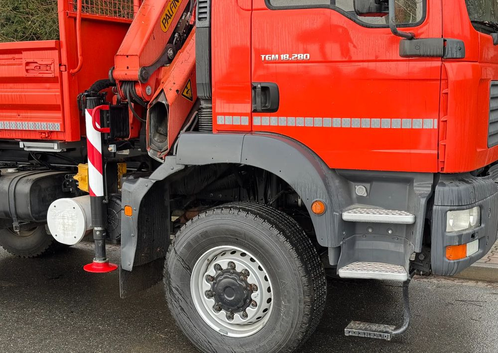 MAN * TGM 18-280 MAN 4x4 HDS Palfinger PK10500 * Kiper Wywrotka * Bardzo Dobry Stan - Savivartis sunkvežimis: foto 5 MAN * TGM 18-280 MAN 4x4 HDS Palfinger PK10500 * Kiper Wywrotka * Bardzo Dobry Stan - Savivartis sunkvežimis: foto 5